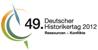Logo des 49. Historikertags 2012 Ressourcen und Konflikte